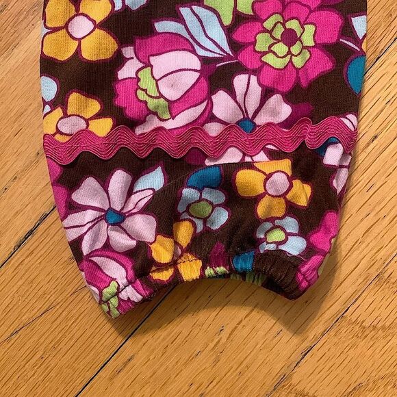 Hanna Andersson size 100 marroon Floral Dress - Picture 4 of 7